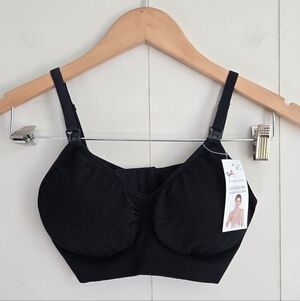 NWT Comfortable Black Nursing Bra-Size M/L